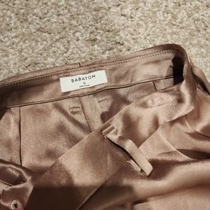 Aritzia Satin Pants in Taupe